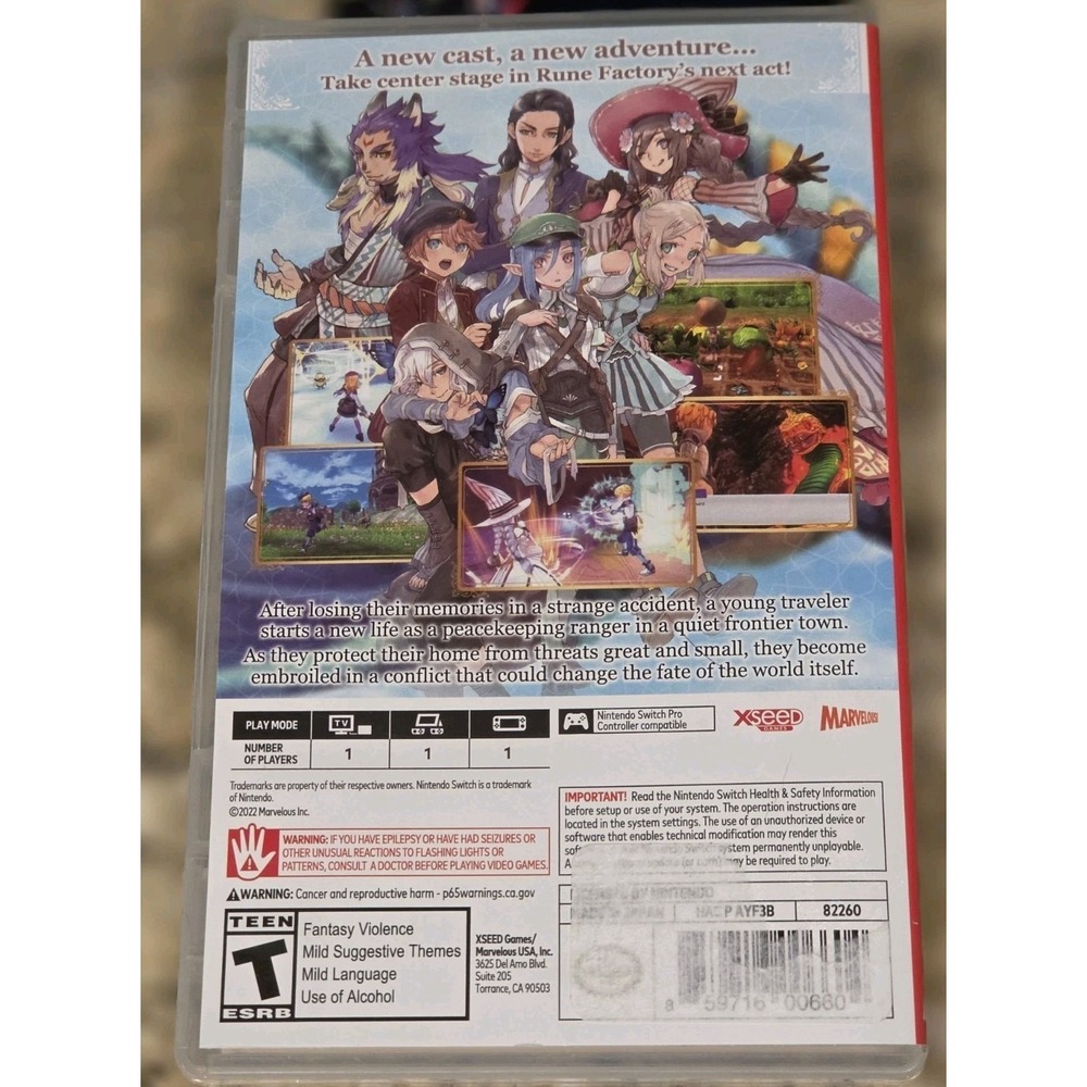 *Complete* Rune Factory 5 Nintendo Switch - Picture 2 of 3
